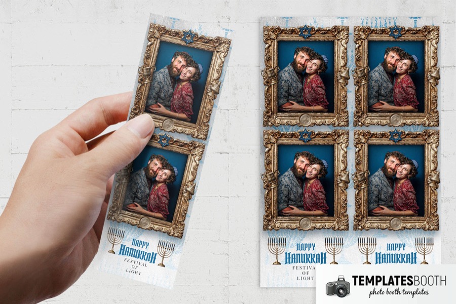 Hanukkah Photo Booth Template