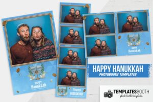 Hanukkah Photo Booth Template