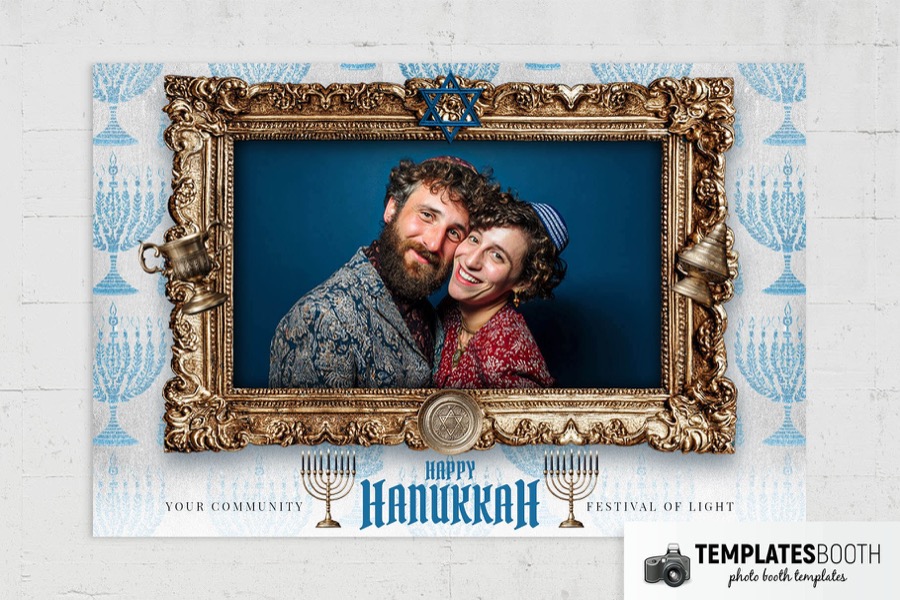 Hanukkah Photo Booth Template