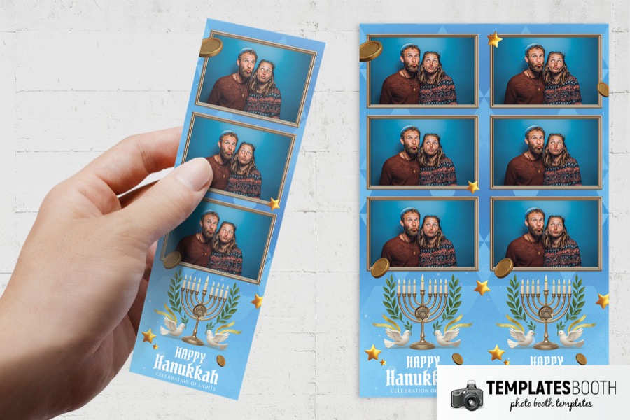 Hanukkah Photo Booth Template