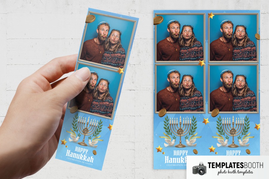Hanukkah Photo Booth Template