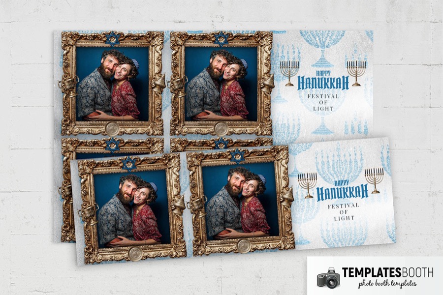 Hanukkah Photo Booth Template