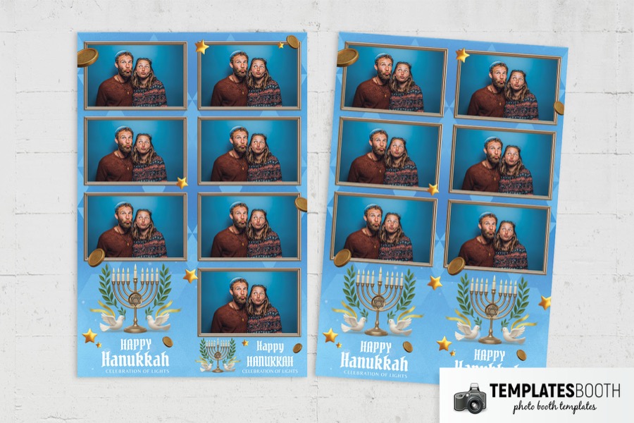 Hanukkah Photo Booth Template