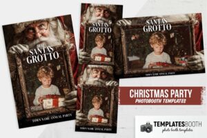 Santa's Grotto Photo Booth Template