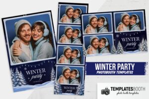 Winter Party Photo Booth Template