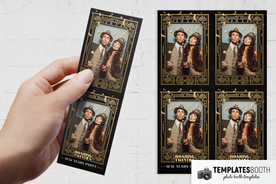 Art Deco NYE Photo Booth Template