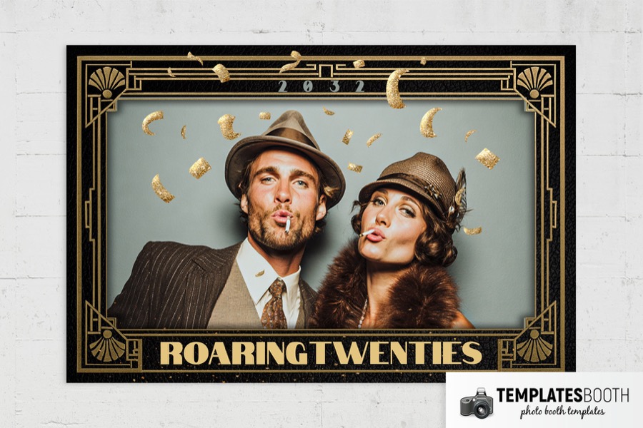 Art Deco NYE Photo Booth Template