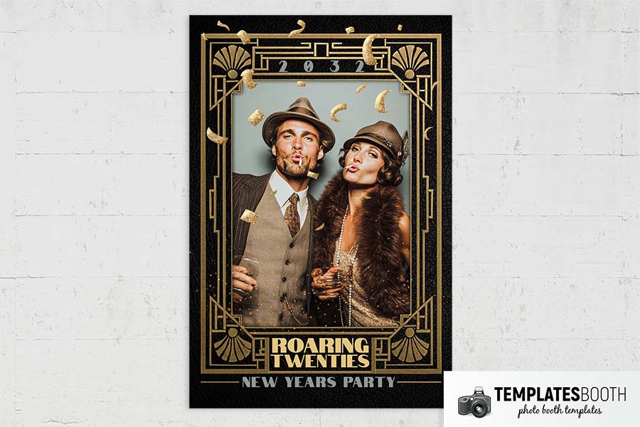 Art Deco NYE Photo Booth Template