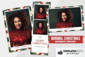 Christmas Plaid Photo Booth Template