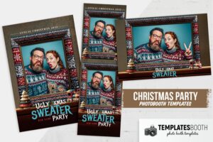 Christmas Ugly Sweater Photo Booth Template
