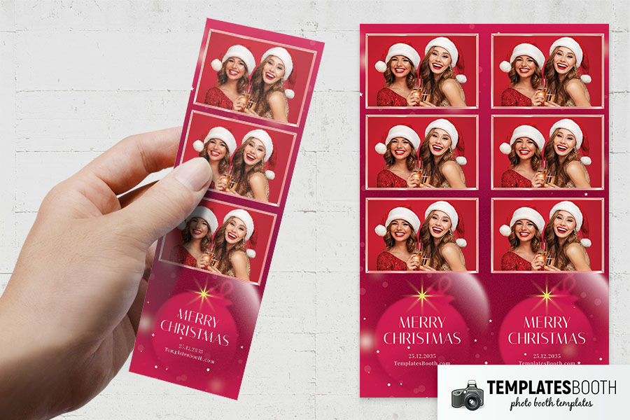 Contemporary Christmas Photo Booth Template