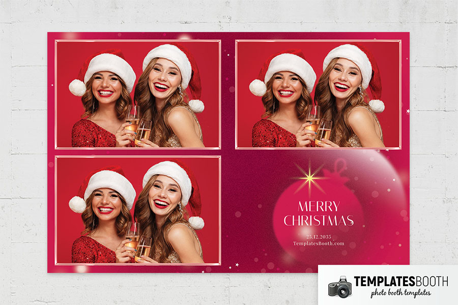 Contemporary Christmas Photo Booth Template