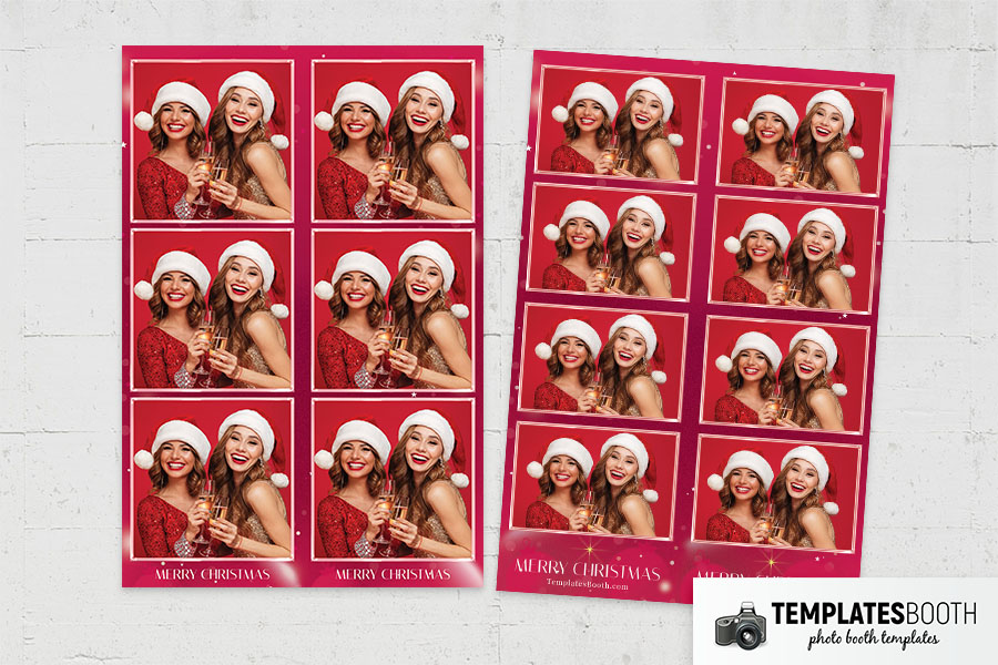 Contemporary Christmas Photo Booth Template
