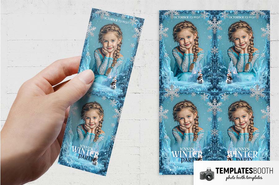 Frozen Birthday Photo Booth Template