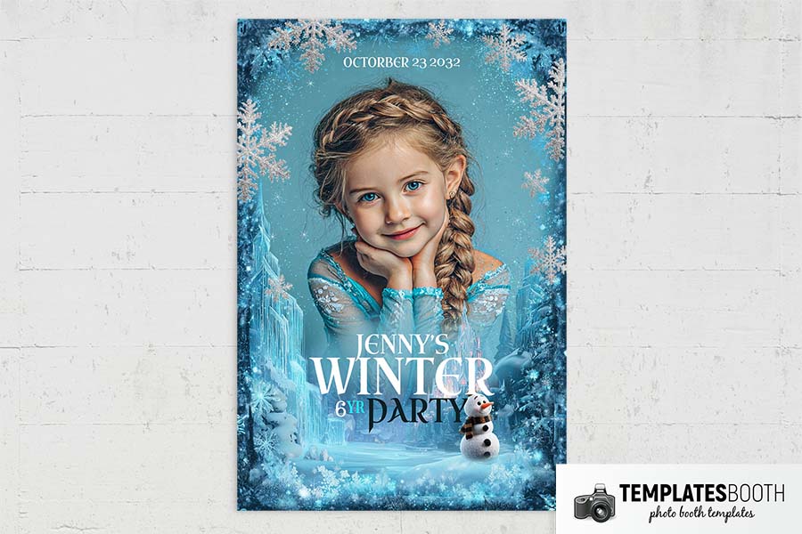 Frozen Birthday Photo Booth Template