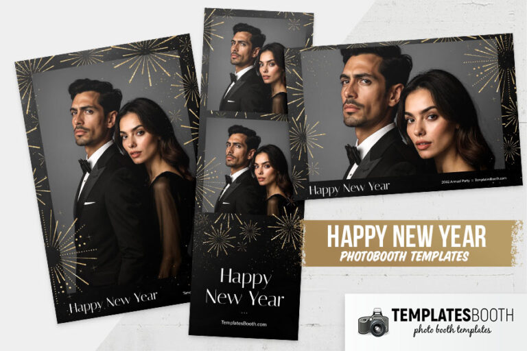 Happy New Year Photo Booth Template
