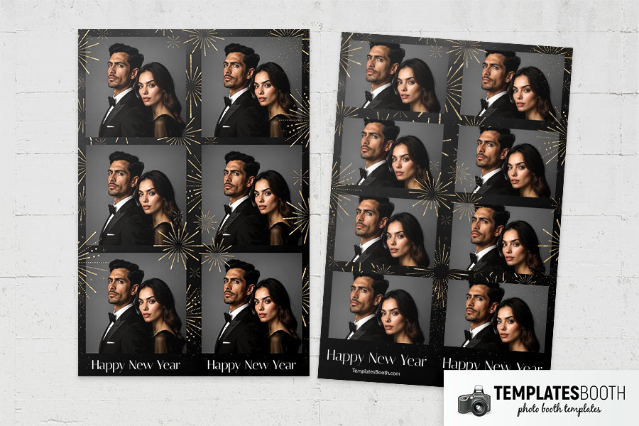 Happy New Year Photo Booth Template