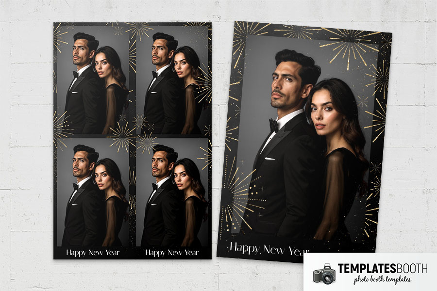 Happy New Year Photo Booth Template