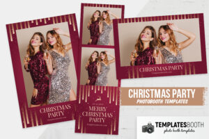 Modern Christmas Party Photo Booth Template