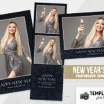 Minimalist New Year Photo Booth Template