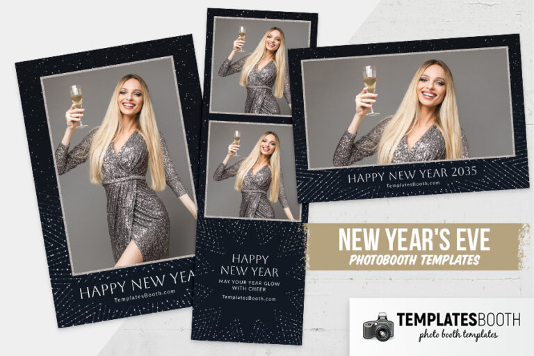 Minimalist New Year Photo Booth Template