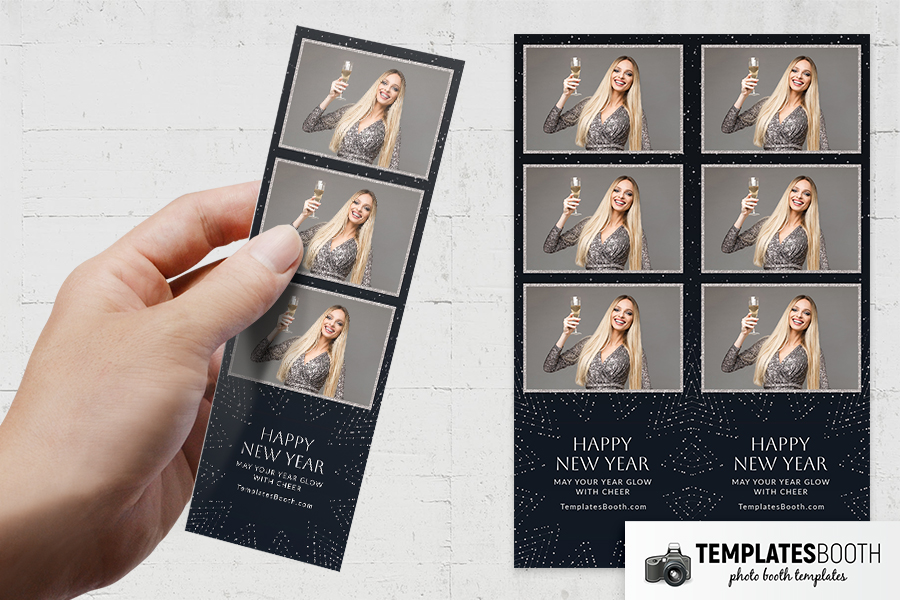 Minimalist New Year Photo Booth Template