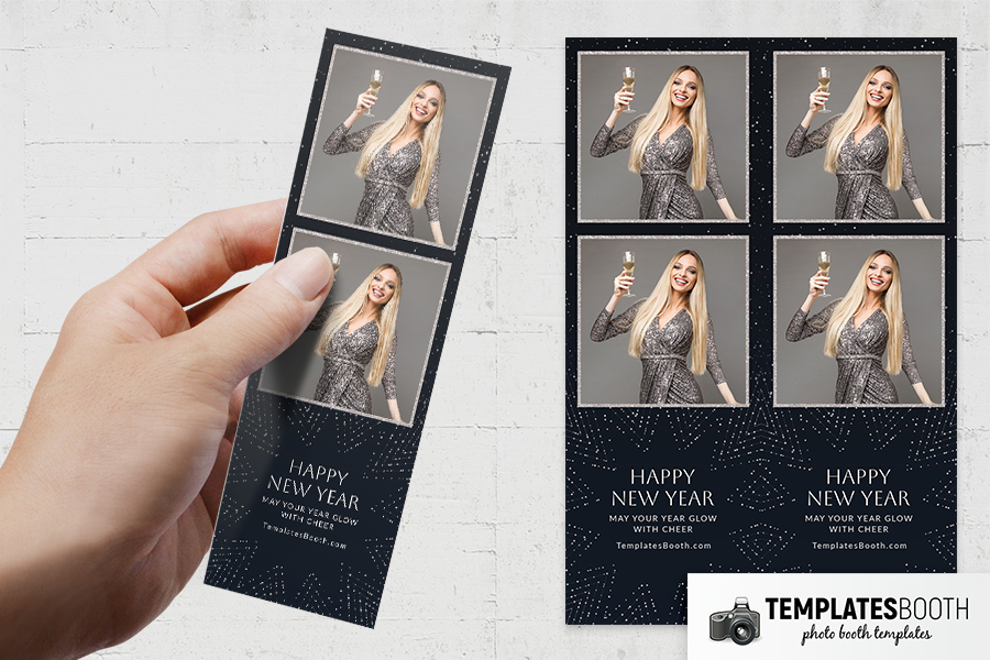 Minimalist New Year Photo Booth Template