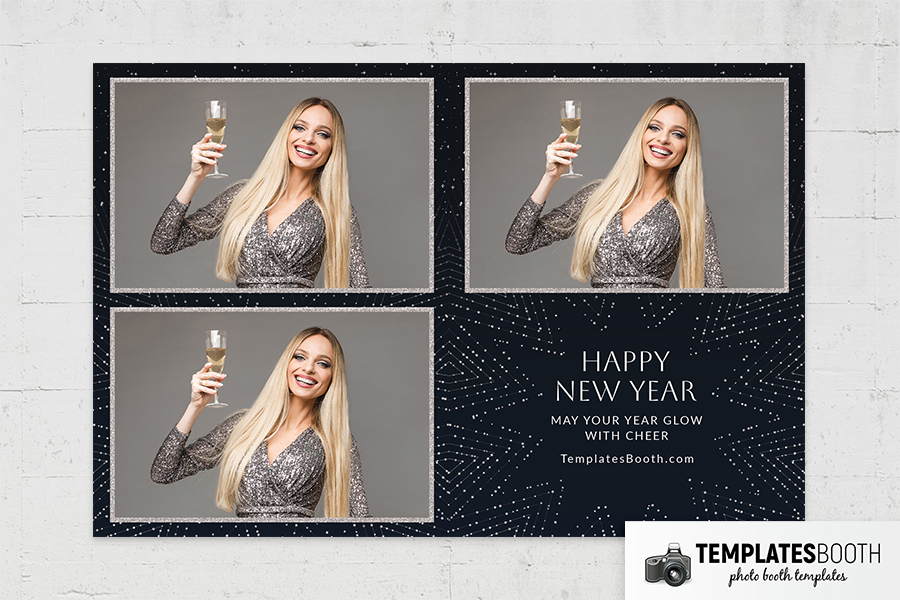 Minimalist New Year Photo Booth Template