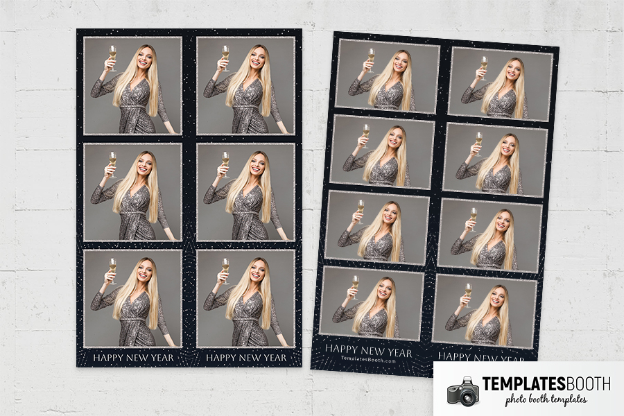 Minimalist New Year Photo Booth Template