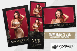 New Years Eve Fireworks Photo Booth Template