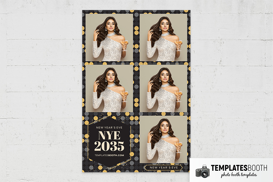 New Years Party Photo Booth Template