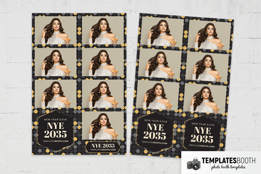 New Years Party Photo Booth Template