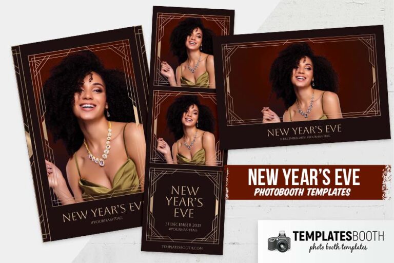 NYE Art Deco Photo Booth Template