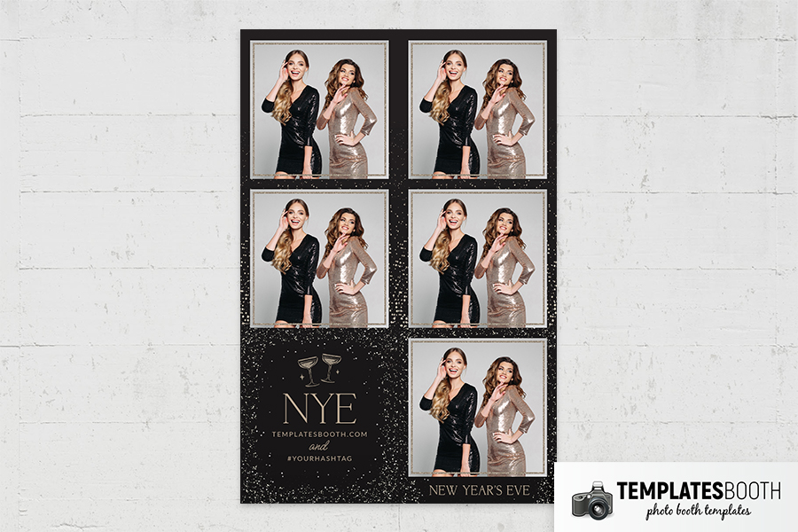 NYE Sparkles Photo Booth Template