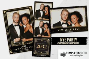 Retro New Years Eve Photo Booth Template