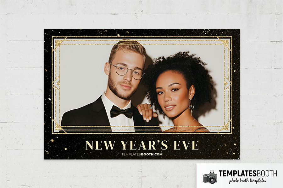 Retro New Years Eve Photo Booth Template