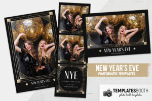 Art Deco New Years Eve Flyer Template