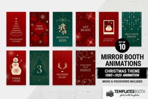 Christmas Mirror Screen Animations in MP4