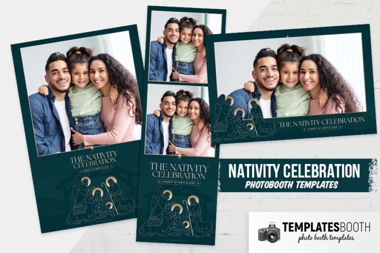 Christmas Nativity Photo Booth Template