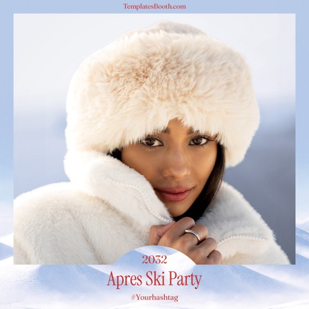 Après-Ski-Fotobox-Vorlage