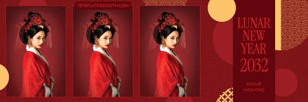 Chinesisches Neujahr Fotobox-Vorlage