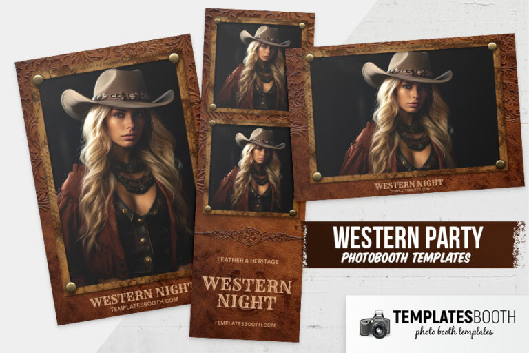 Country and Western Photo Booth Template