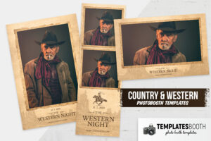 Country and Western Photo Booth Template