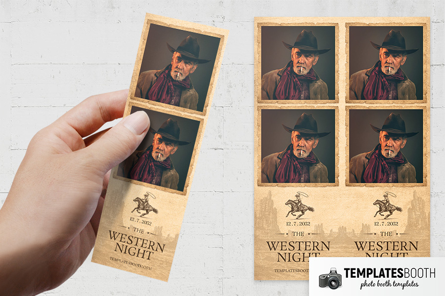 Country and Western Photo Booth Template