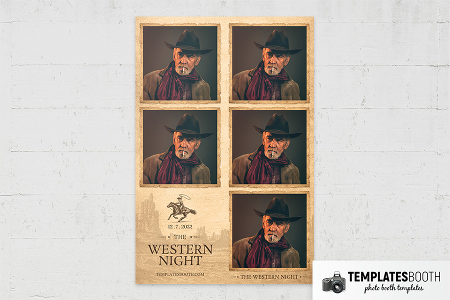 Country and Western Photo Booth Template