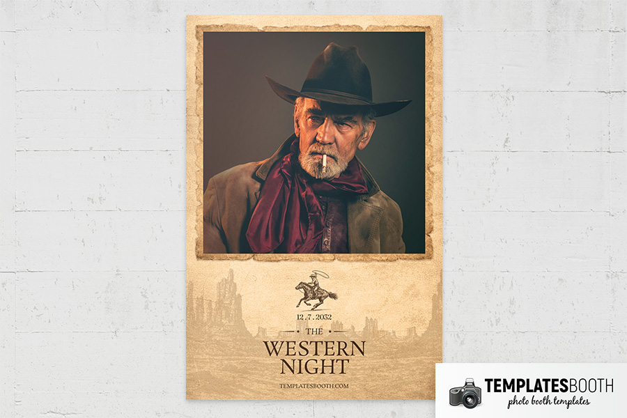 Country and Western Photo Booth Template
