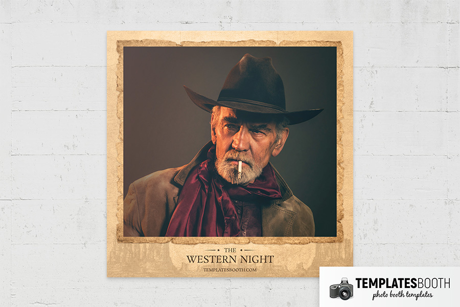 Country and Western Photo Booth Template