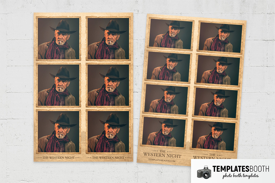 Country and Western Photo Booth Template