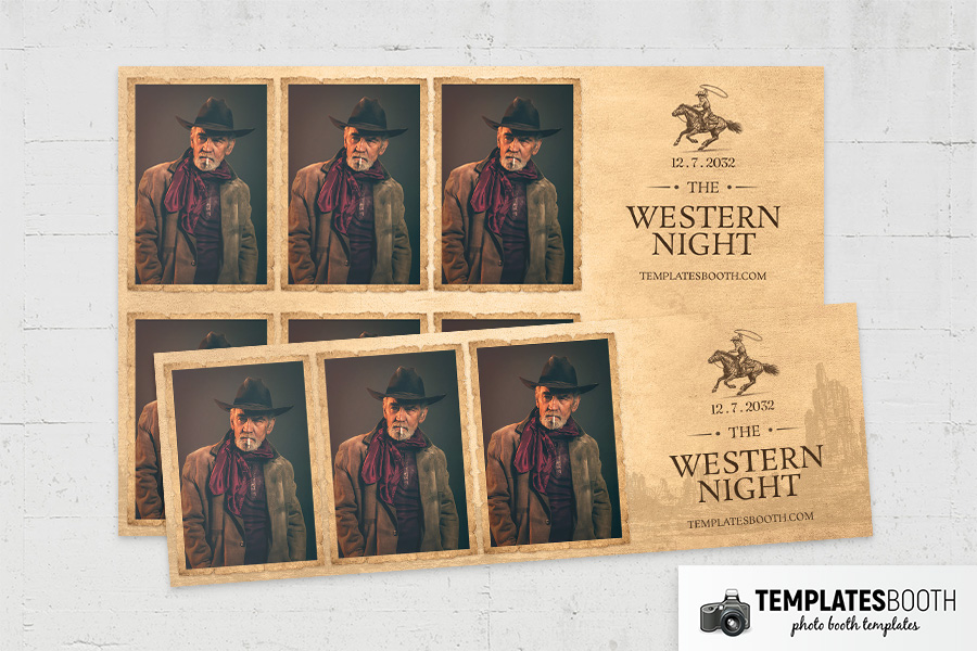 Country and Western Photo Booth Template