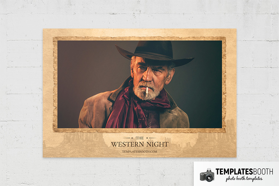 Country and Western Photo Booth Template